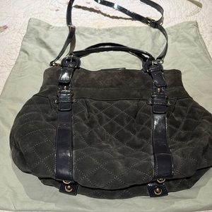 Maxx New York  grey suede purse